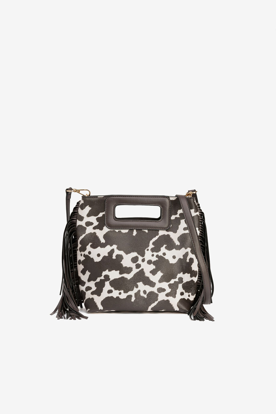 Bolso Efecto Vaca con Flecos