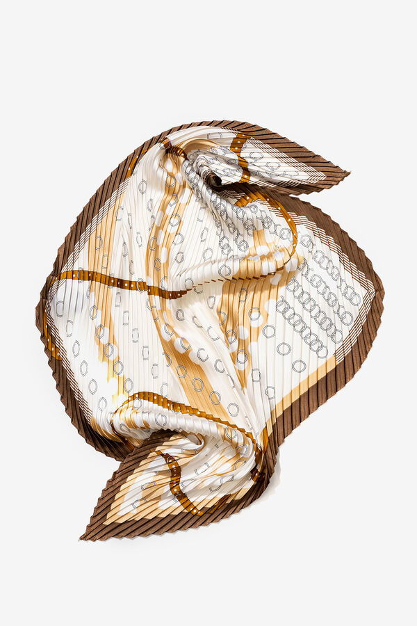 Vilanova Bandana Plisada Satinada Marrón