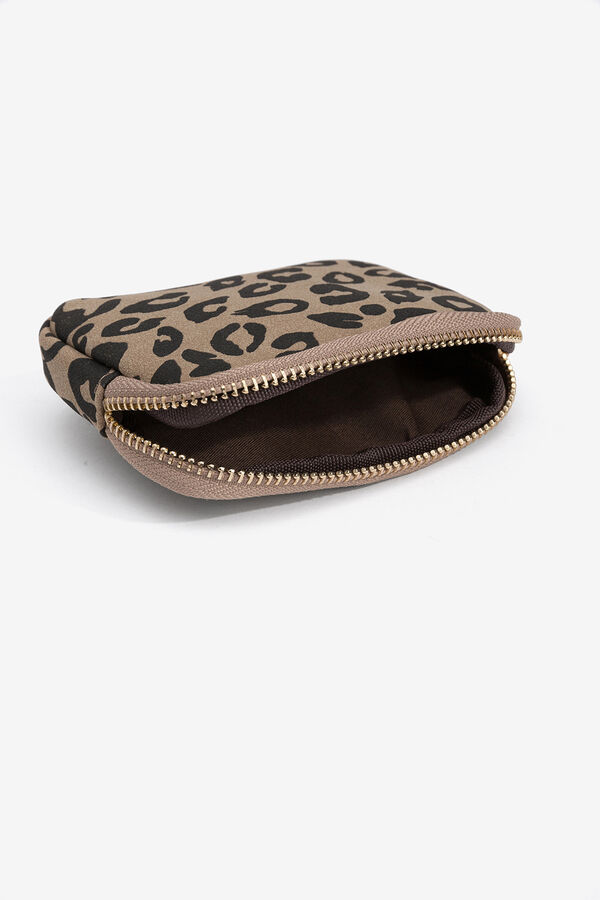 Vilanova Bolsita efecto ante estampada Brown