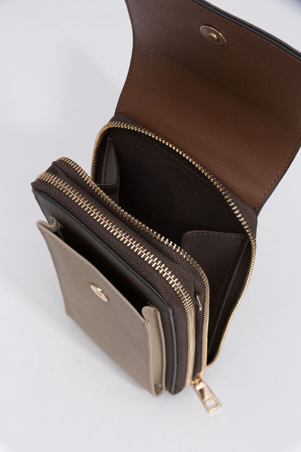 Vilanova Bolso para m&oacute;vil tricolor Camel