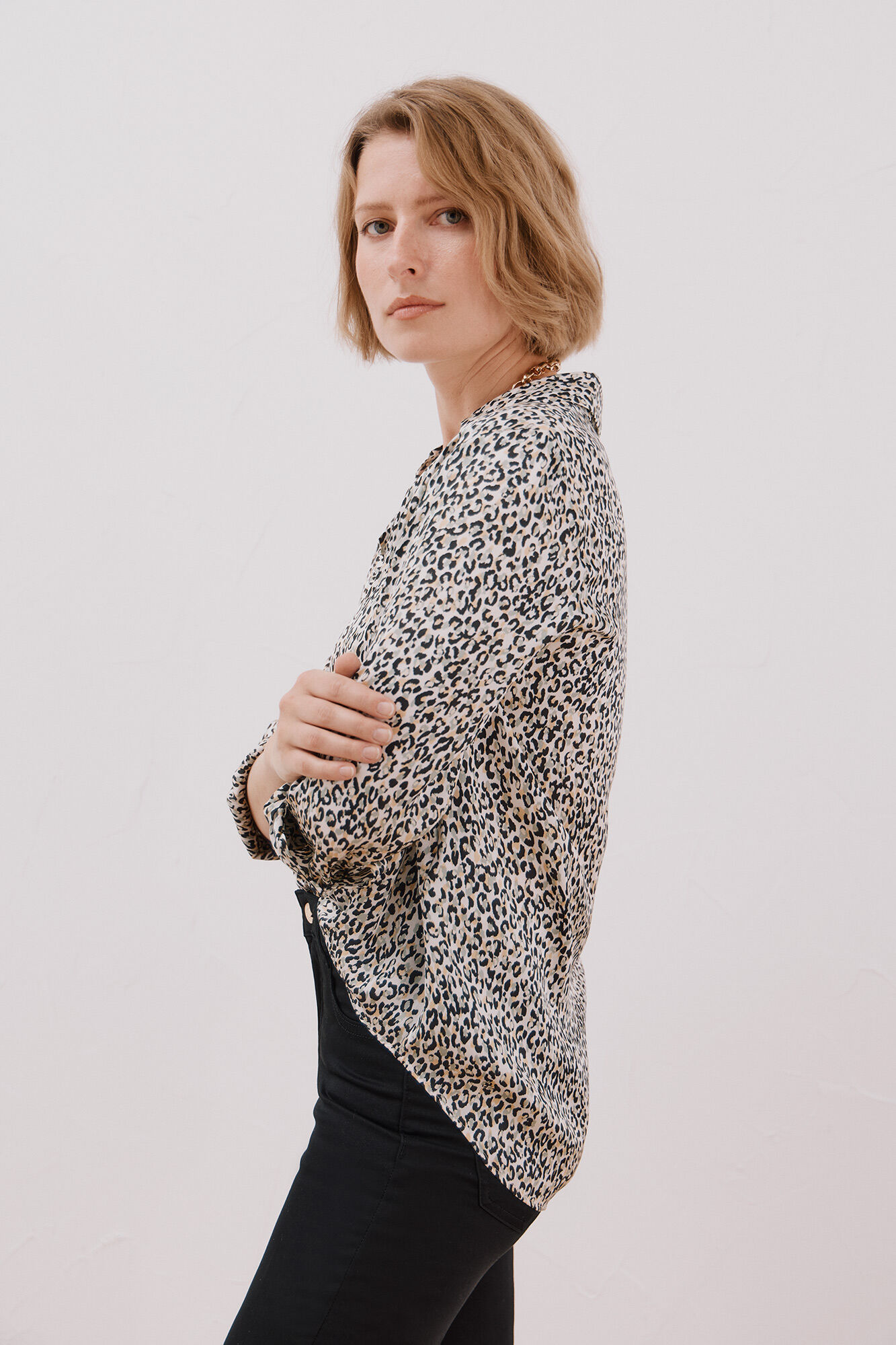 Cortefiel Camisa acetinada