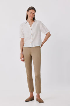Cortefiel Jeans Pitillo Crop Color