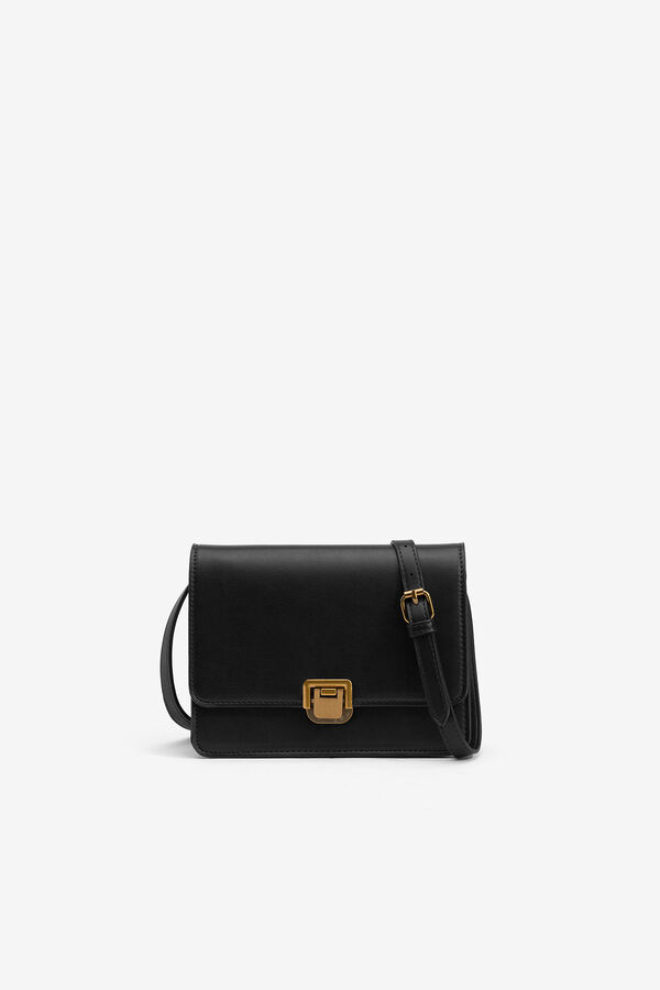 Vilanova Plain crossbody bag Black