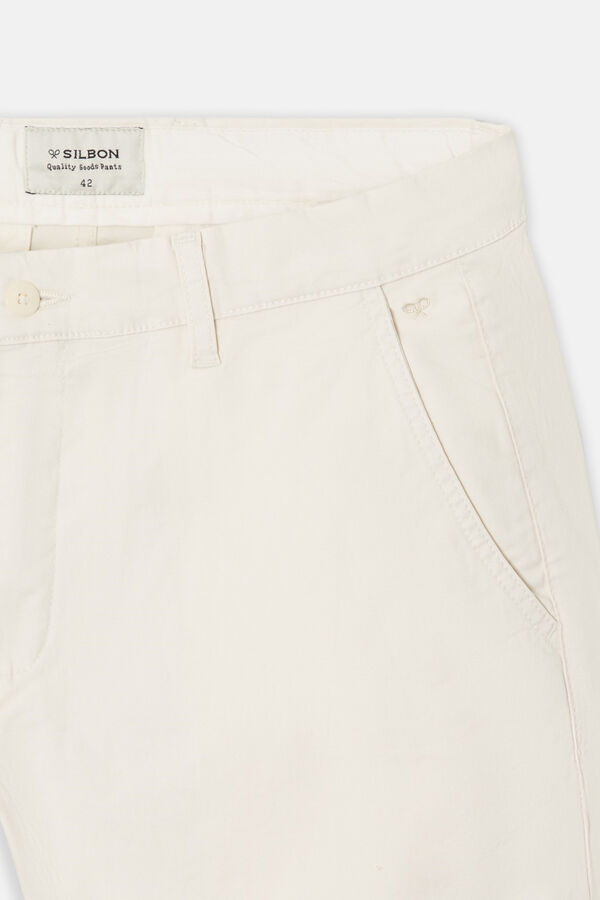 Silbon Pantalon sport chino Beige