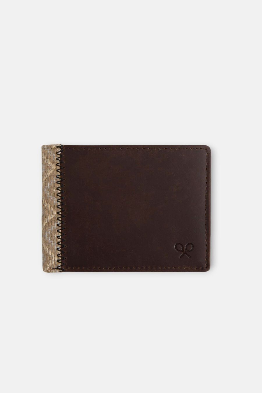 Cartera detalle étnico piel