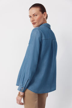 Cortefiel Camisa Vaquera Tencel