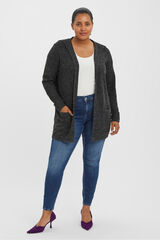 Vero Moda Curve C&aacute;rdigan con capucha talla grande Negro