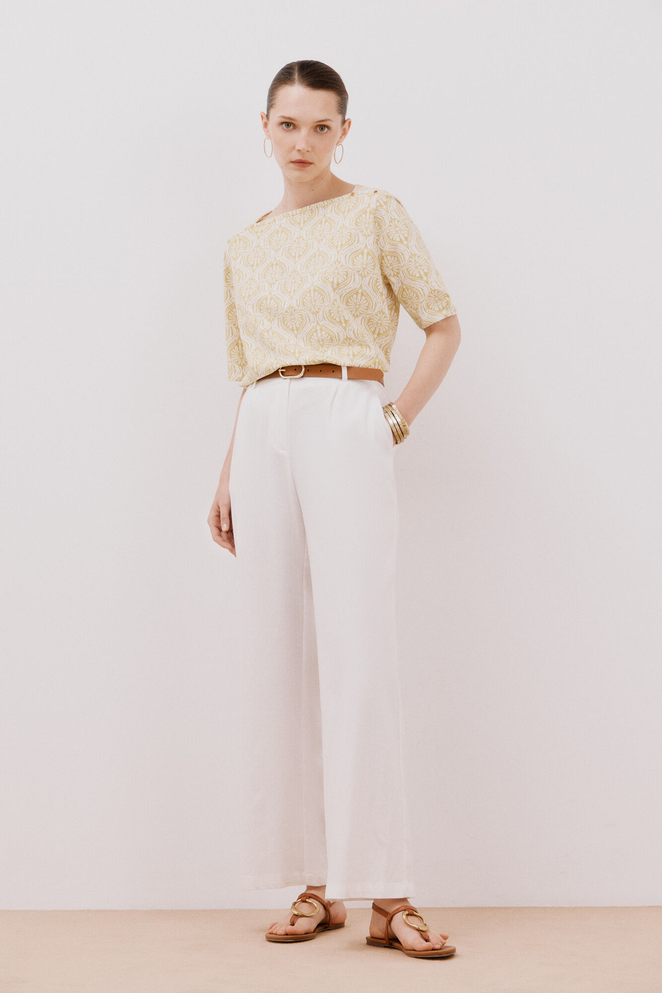 Cortefiel T-shirt b&aacute;sica decote barco