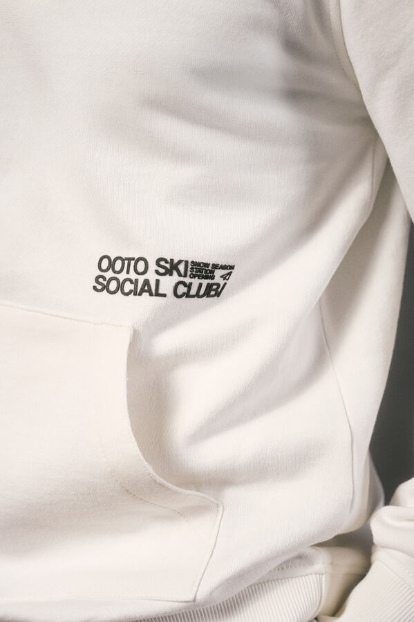 OOTO Sudadera cuello cremallera Blanco