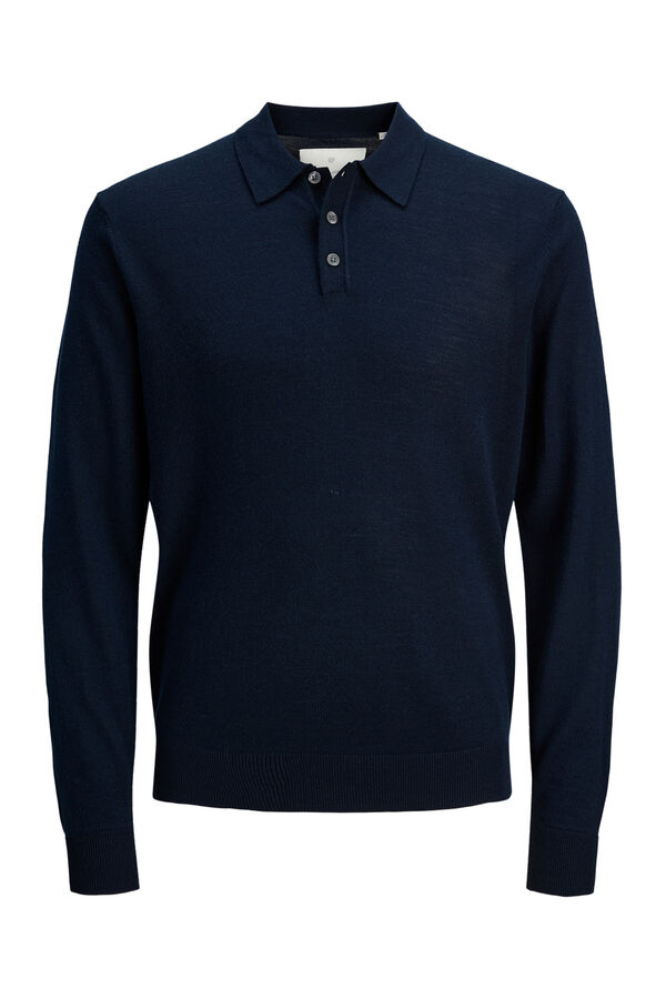 Jack & Jones Jersey polo regular fit Azul marino
