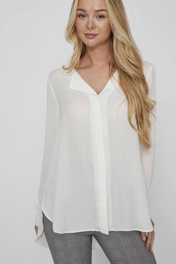 Vila Blusa de manga larga Blanco