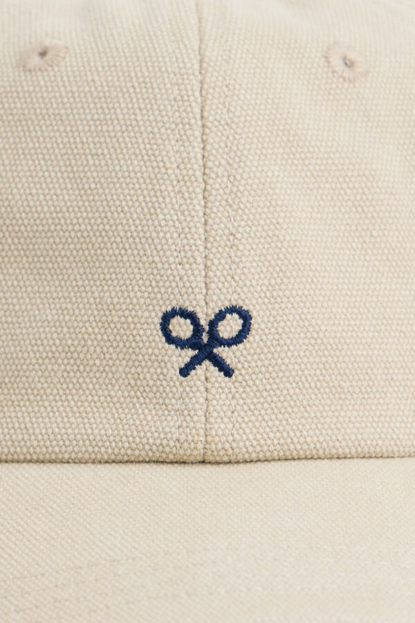 Silbon Gorra raquetas bordadas Beige