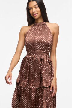 Vila Vestido de fiesta largo de lunares