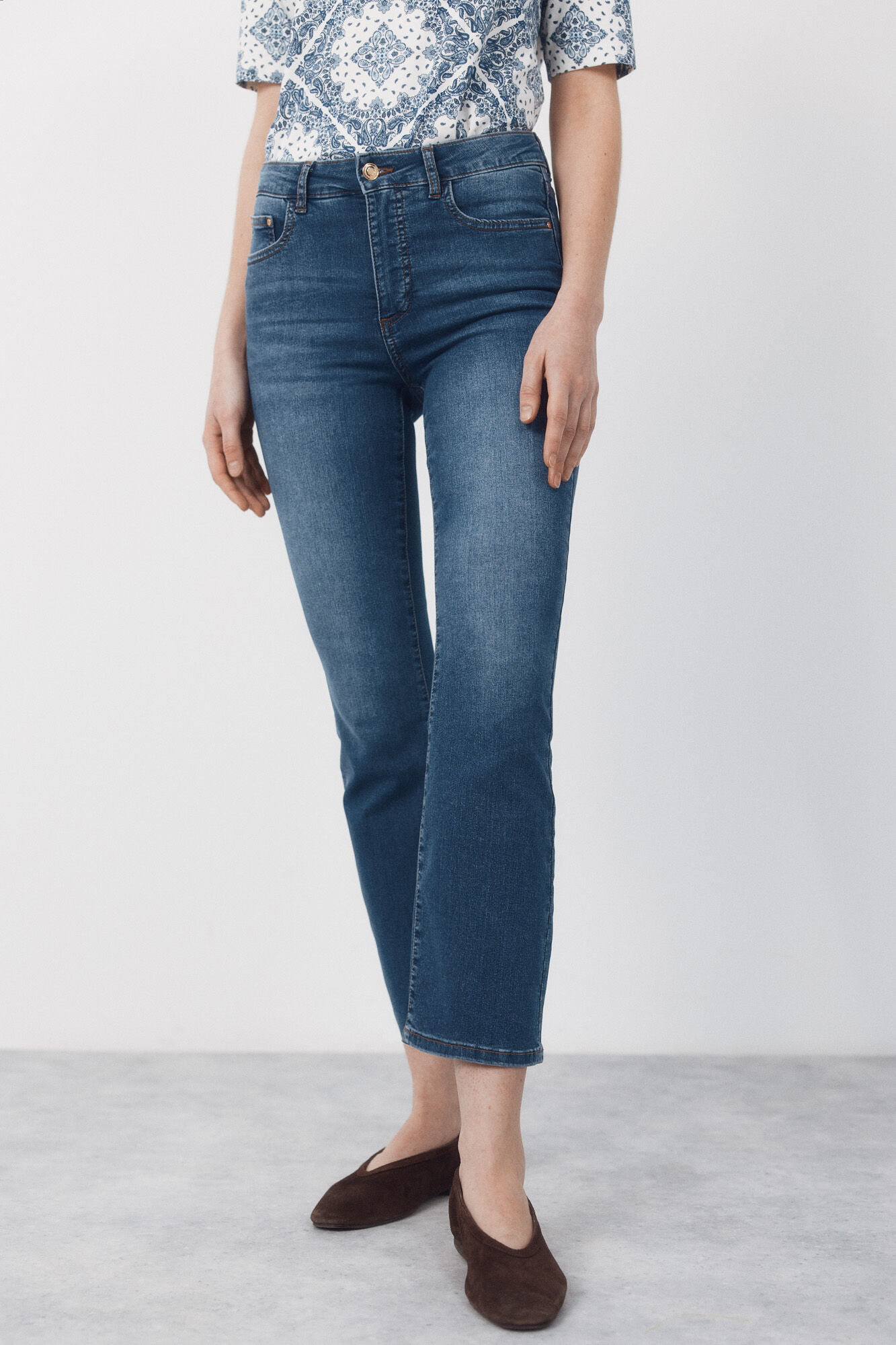 Cortefiel Cropped flared jeans SENSATIONAL
