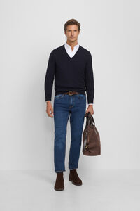 Silbon Jersey cuello pico retro