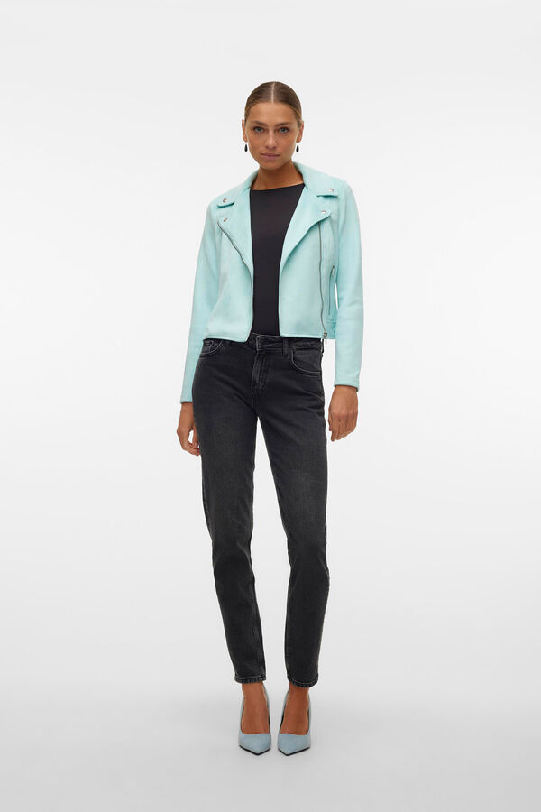 Vero Moda Blusão de camurça com tachas Azul