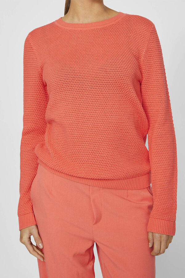 Vila Camisola de malha com gola redonda Subiu