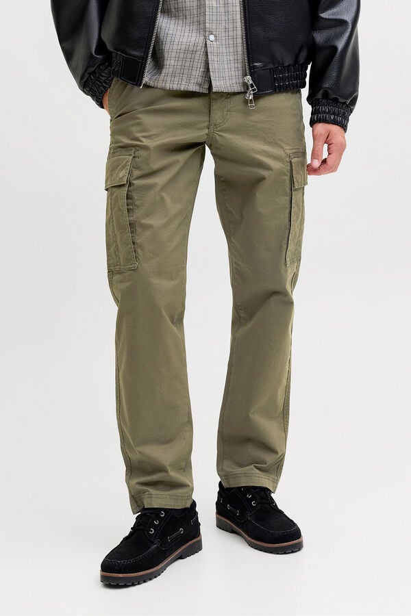 Jack & Jones Pantal&oacute;n cargo relaxed Verde oscuro