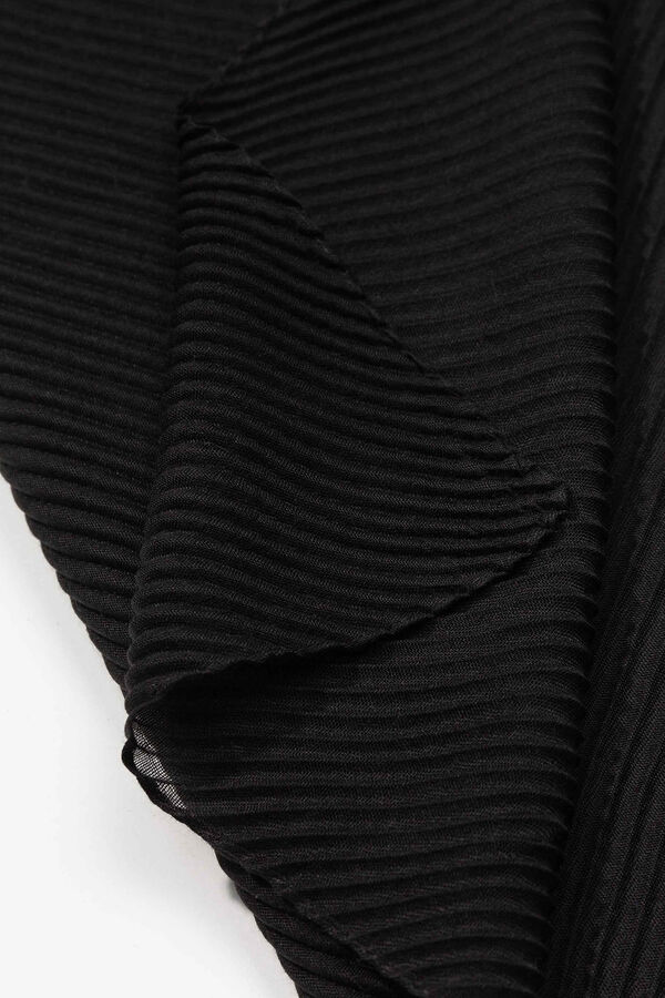 Vilanova Pa&ntilde;uelo Rectangular Plisado Black