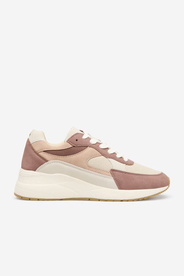Cortefiel Zapatilla suela gruesa Rosa