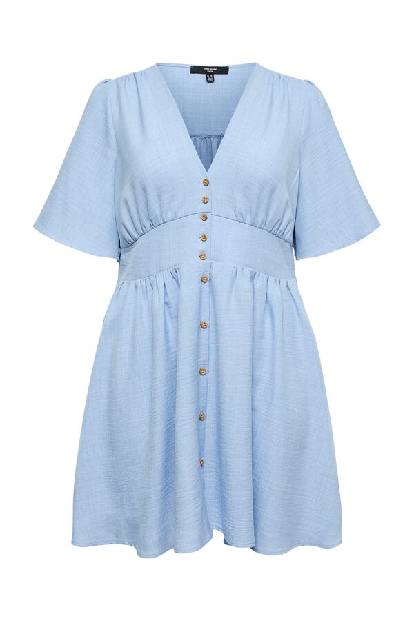 Vero Moda Curve Vestido manga corta tallas grandes Azul