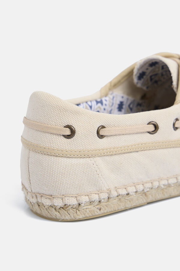 Silbon Alpargata nautico Beige