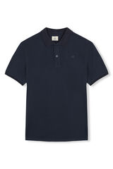 OOTO Polo piqu&eacute; slub Blue