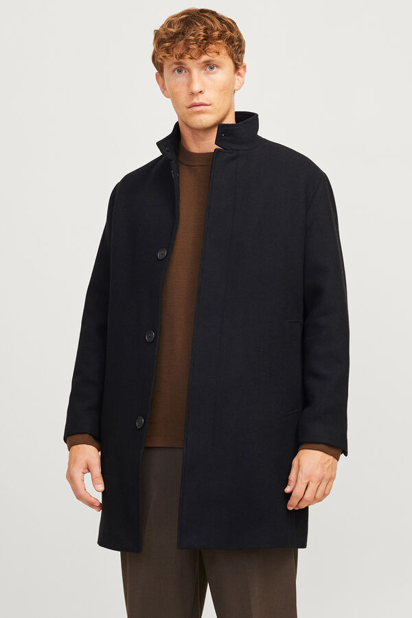 Jack & Jones Sobretudo de gola alta Preto