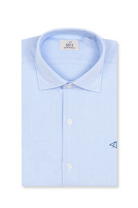 OOTO Camisa oxford liso manga larga