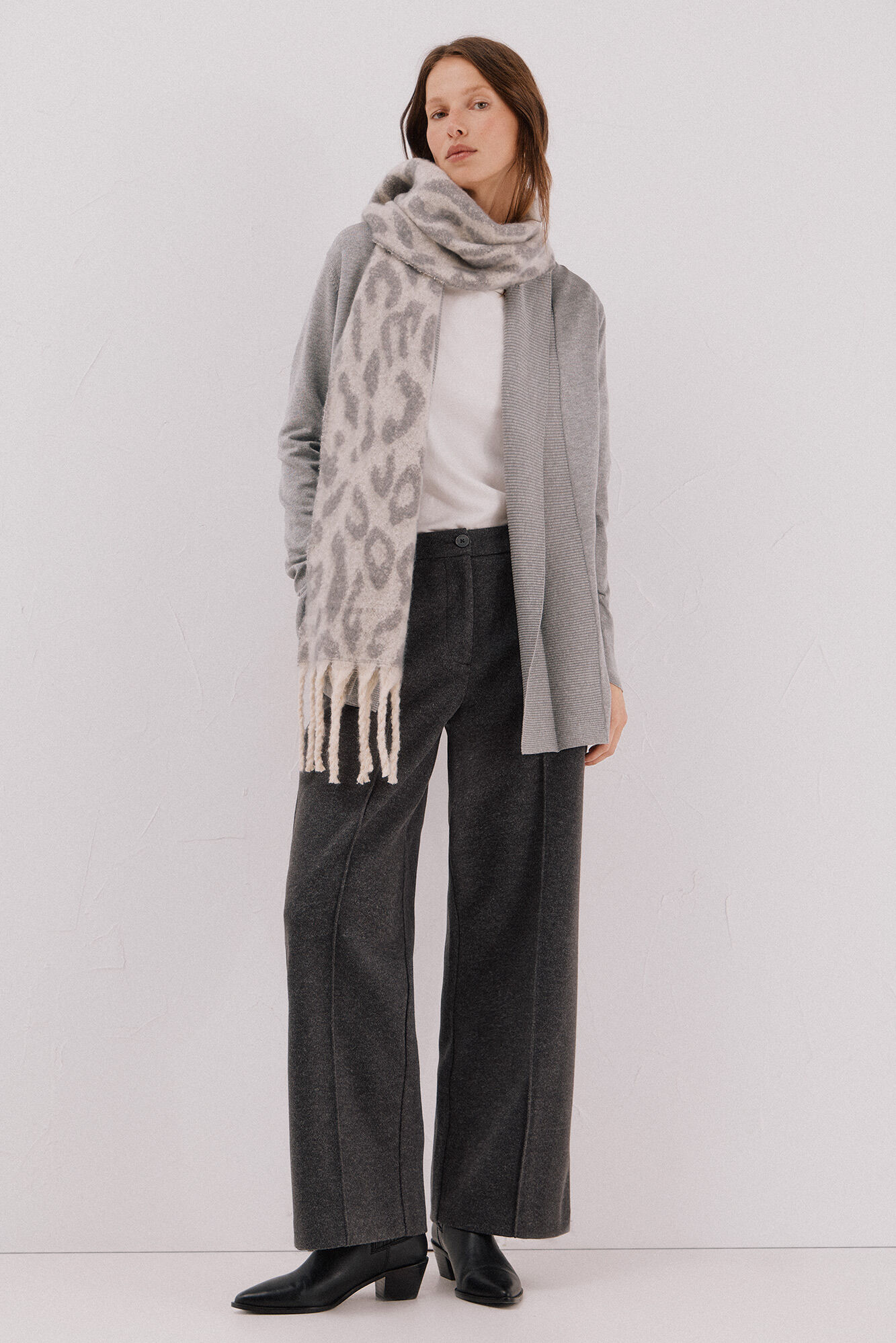 Cortefiel Casaco gola xaile