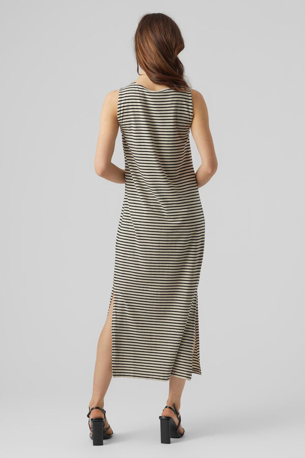 Vero Moda Vestido midi Tencel Gris