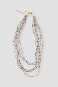 Cortefiel Collar m&uacute;ltiple a dos tonos