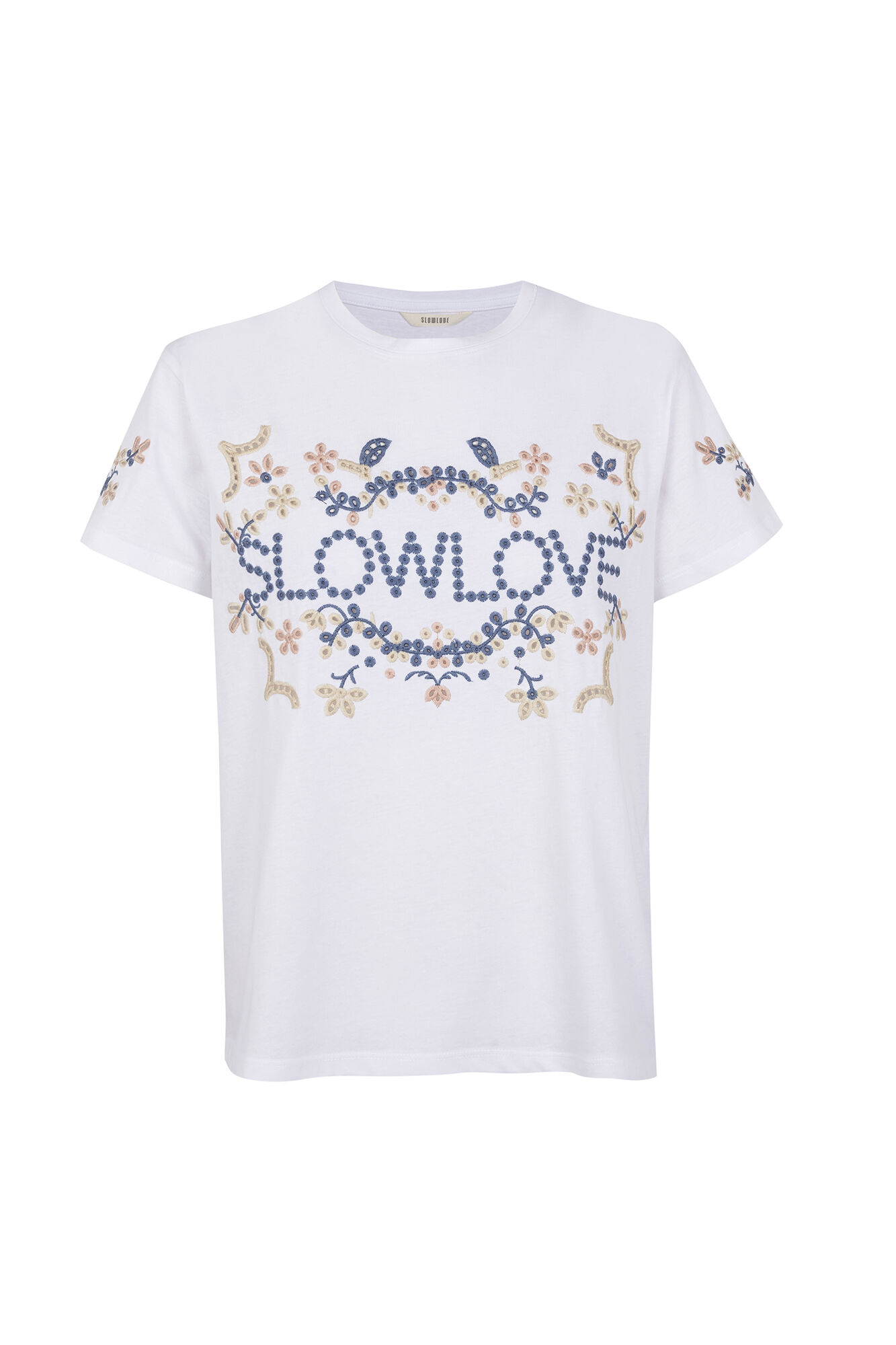 Slowlove Camiseta bordado