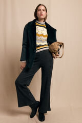 Slowlove Pantal&oacute;n ancho de punto Grey