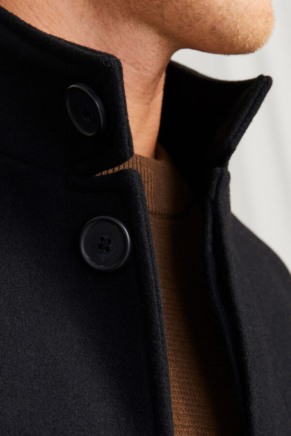 Jack & Jones Sobretudo de gola alta Preto