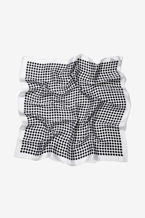 Vilanova Bandana Estampado de Lunares Gris