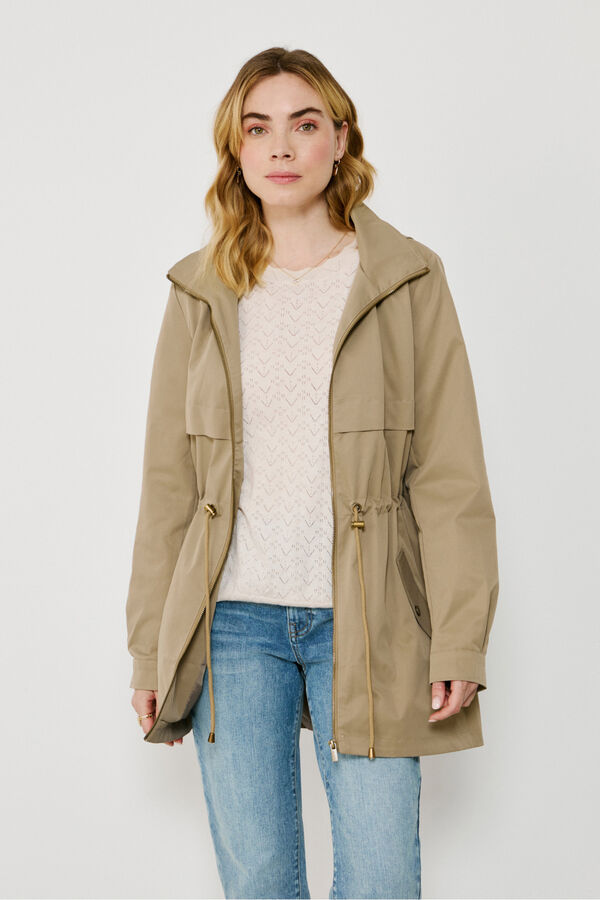 Vila Blus&atilde;o parka com capuz Tostado