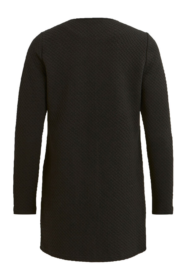 Vila Blazer de malha tecido estruturado Preto