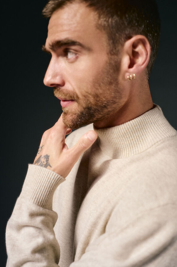 OOTO Jersey cuello perking Beige