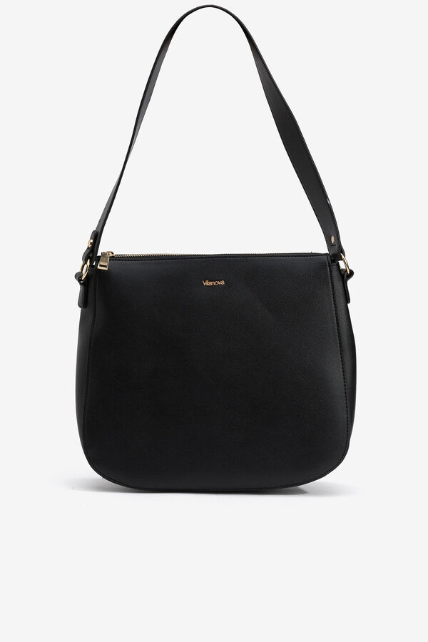 Vilanova Suitcase with a plain handle Black