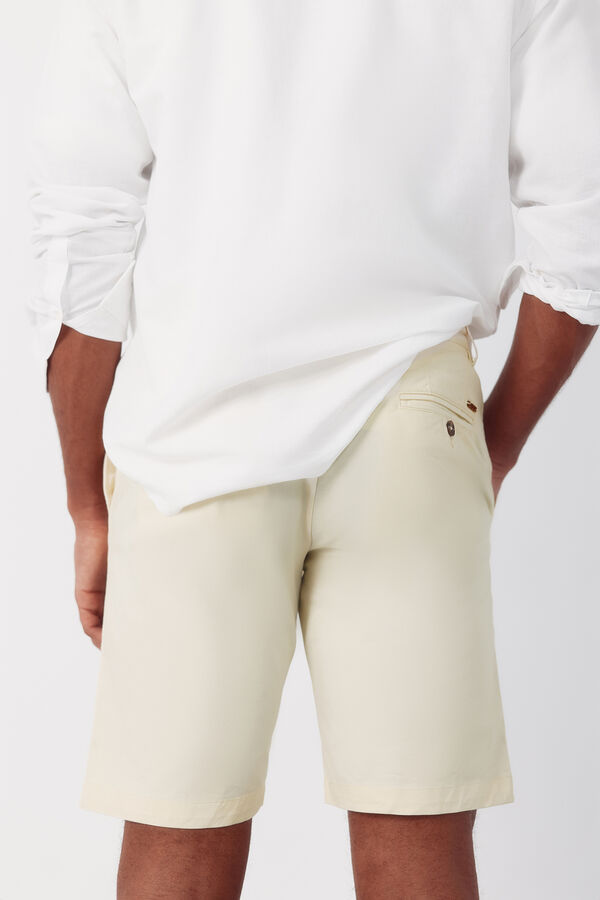 Cortefiel Lightweight chino Bermuda shorts Yellow