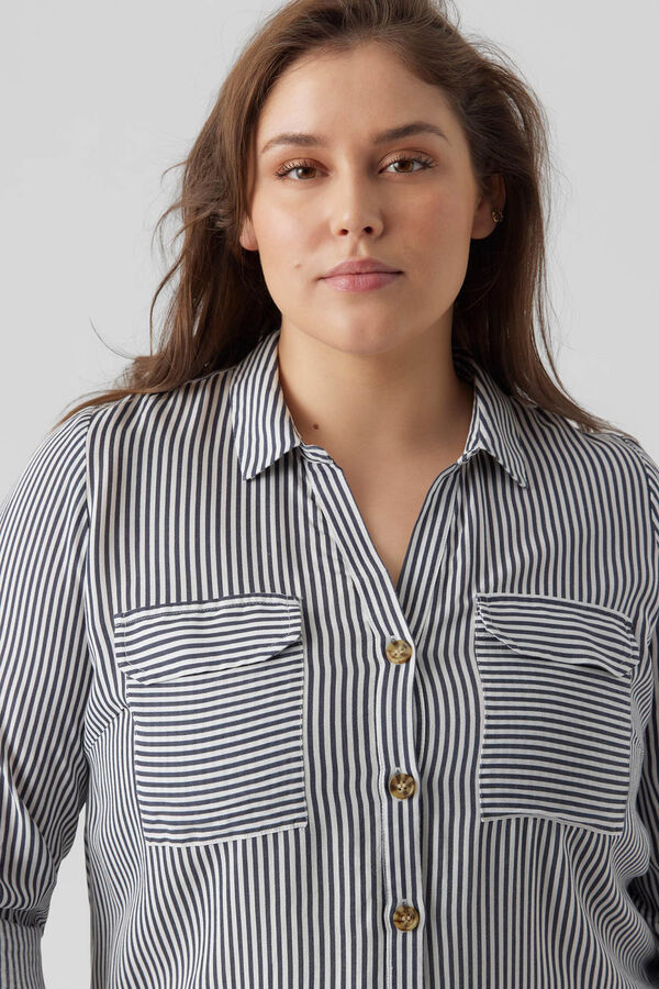 Vero Moda Curve Plus size shirt Printed blue