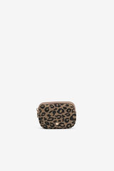 Vilanova Bolsita efecto ante estampada Brown