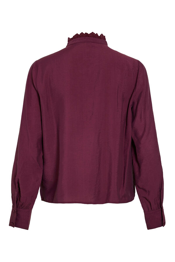 Vila Blusa de manga comprida com bordado ingl&ecirc;s Granada