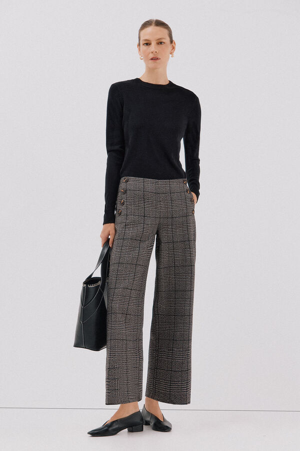 Cortefiel Capazo pespuntes Negro