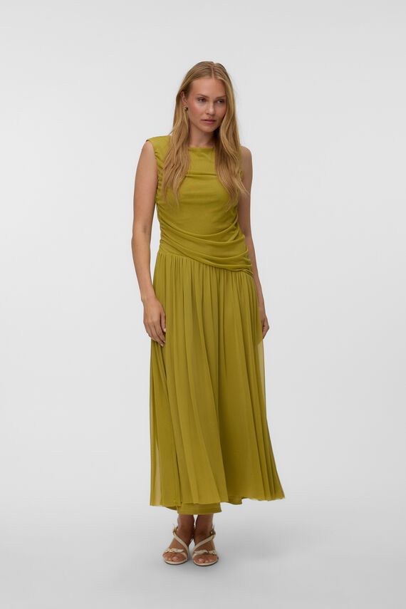 Vestido largo drapeado