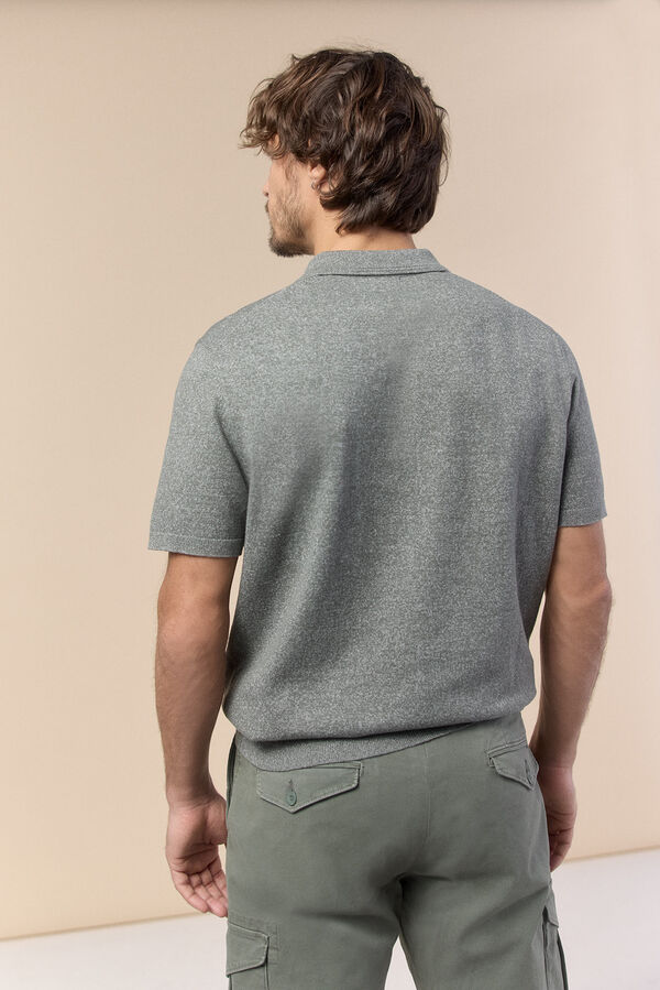 OOTO Jersey polo manga corta torzal Kaki