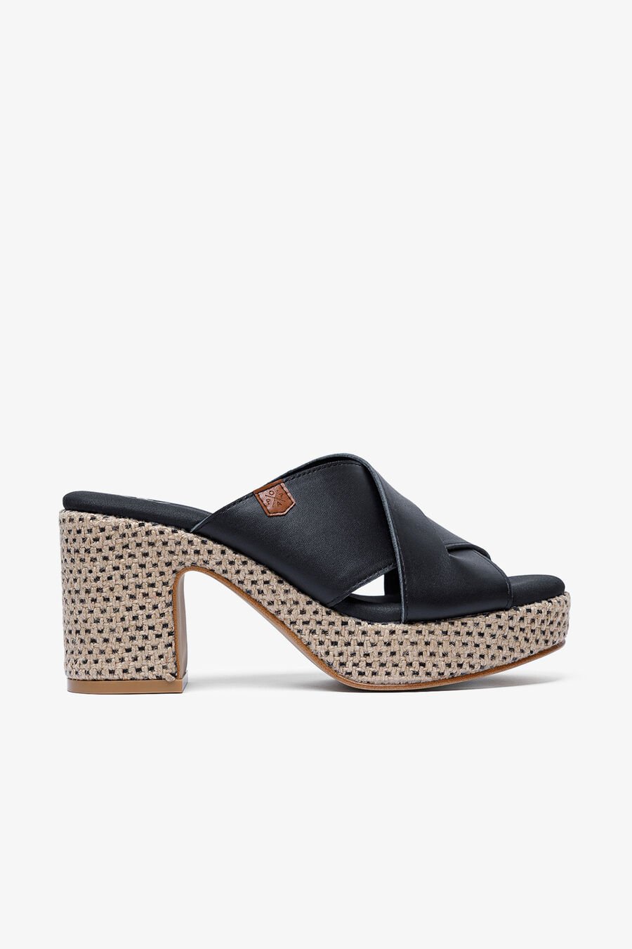 Sandalia cuña tacón señora Melibea Piel