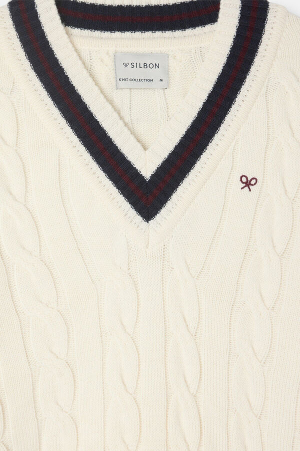 Silbon Jumper College Beige