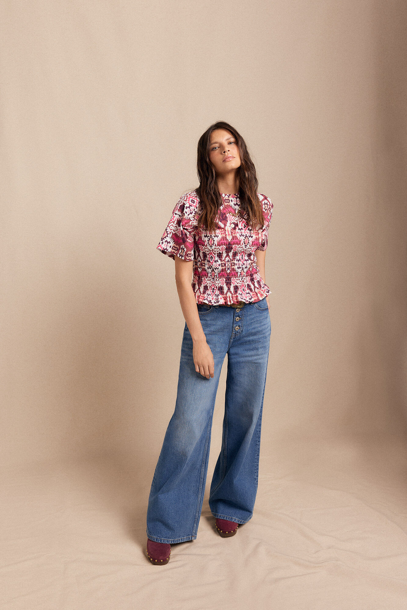 Slowlove Camiseta estampada nido abeja